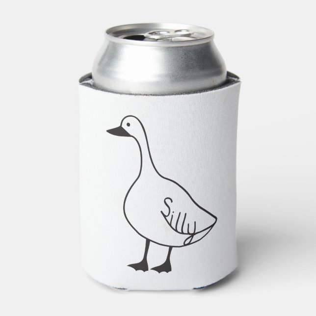 Silly Goose Can Cooler Holder for funny gift (Can Front)
