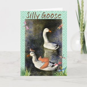 Silly Goose Card Monet Style Greeting Birthday