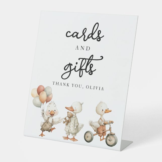 Silly Goose Cards anf Gifts Sign personalized (Front)