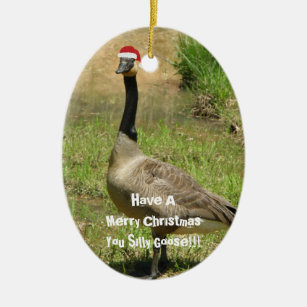 Silly Goose Christmas Ornament