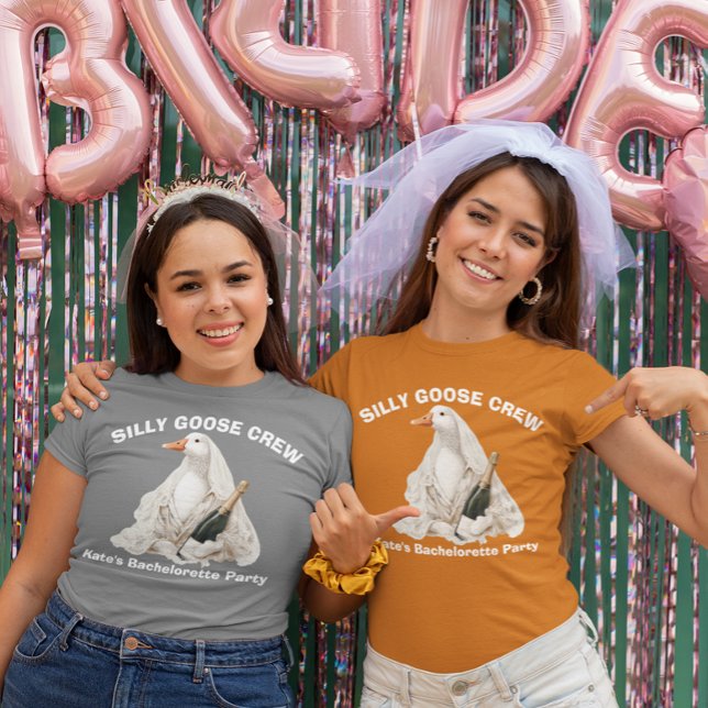 Silly Goose Crew Bride Bachelorette party  Tri-Blend Shirt (Creator Uploaded)