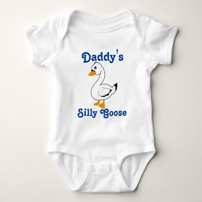 Silly Goose Custom Kids Shirt - Blue Text (Front)