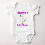 Silly Goose Custom Kids Shirt - Pink Text at Zazzle