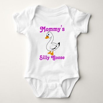 Silly Goose Custom Kids Shirt - Pink Text by wild_child_baby at Zazzle