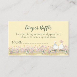 Silly Goose Diaper Raffle Enclosure Card