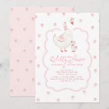 Silly Goose Elegant Pink Girl Baby Shower