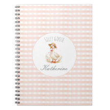 Silly Goose Elegant Pink Girls Custom Name