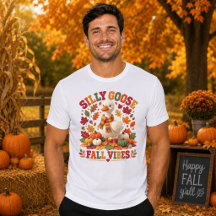 Silly Goose Fall Vibes Faux Crochet Goose Unisex