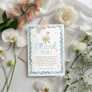 Silly Goose Farmhouse Birthday Thank You Card