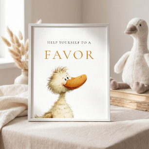 Silly Goose Favor Sign Baby Shower