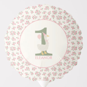 Silly Goose First Birthday Balloon