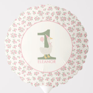 Silly Goose First Birthday Balloon