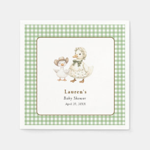 Silly Goose Gender neutral Baby Shower  Napkins