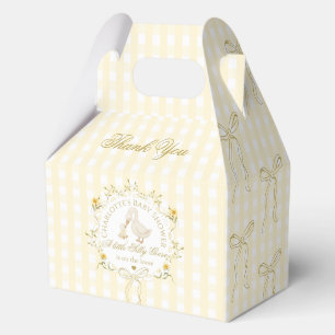 Silly Goose Gender neutral Wildflower Baby Shower Favor Boxes