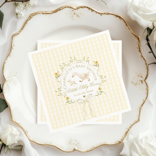 Silly Goose Gender neutral Yellow Baby Shower