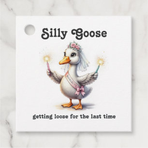 Silly Goose Getting Loose Bachelorette Party Favor Tags