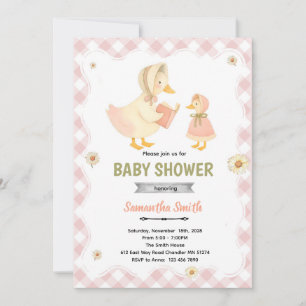 Silly Goose girl Baby Shower Invitation
