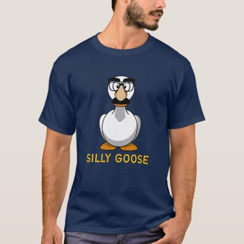 Silly Goose Groucho Glasses Goose On The Loose Sil T_Shirt