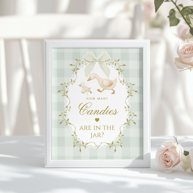 Silly Goose How many candies Sage Gender Neutral Poster (Creator Uploaded)