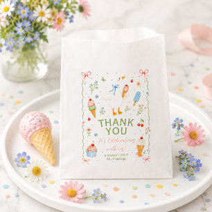 Silly Goose Ice Cream Social Baby Shower Favor Bag