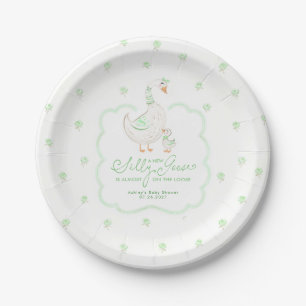 Silly Goose Is Almost On The Loose Baby Shower Paper Plates