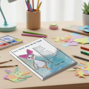 Silly Goose Kids Custom Daily Routine Checklist Notepad