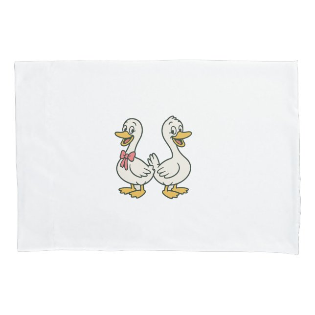 Silly goose kids pillow case (Front)