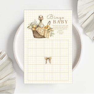 Silly Goose Lemon Watercolor Baby Shower Bingo