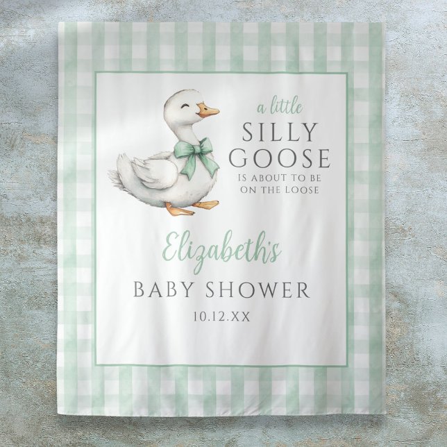 Silly Goose Neutral Baby Shower Photo Backdrop (Silly Goose Neutral Baby Shower Photo Backdrop)