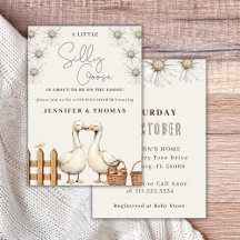 Silly Goose Neutral Boho Couples Shower Party