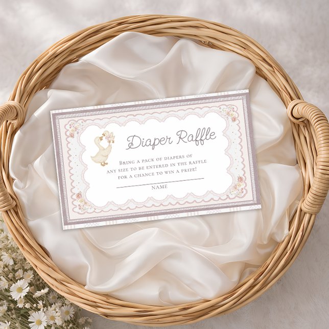 Silly Goose Neutral Diaper Raffle  Enclosure Card (Creator Uploaded)