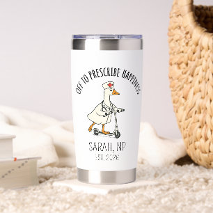 Silly Goose Nurse Practitioner Mug, Funny NP Gradu Insulated Tumbler