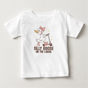 Silly Goose on the Loose  Baby T-Shirt