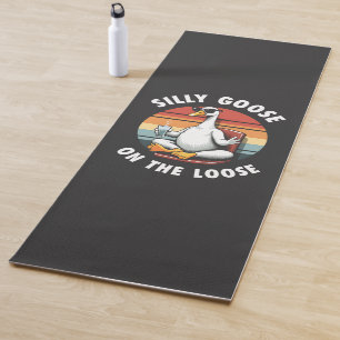 Silly Goose on the Loose Meditation Yoga Retro Mat