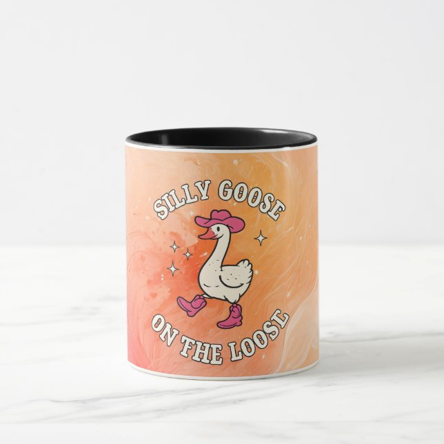 Silly Goose On The Loose Mug – Funny Goose Coffee  (Center)