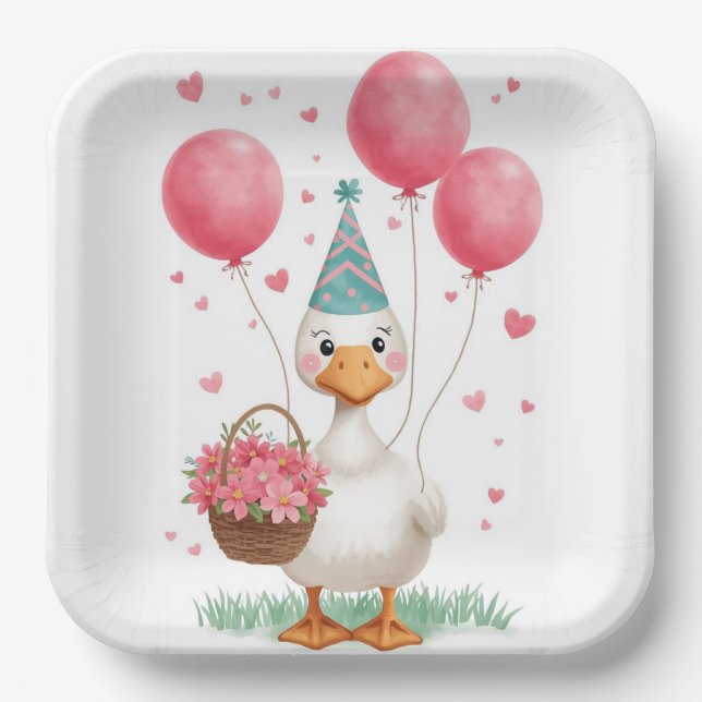 Silly Goose Paper Plates (Front)