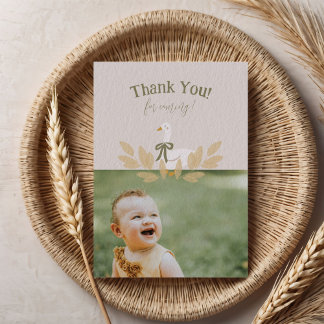 Silly Goose Photo Template Birthday Thank You Card