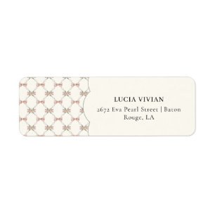 Silly Goose Preppy Bow Baby Shower Label