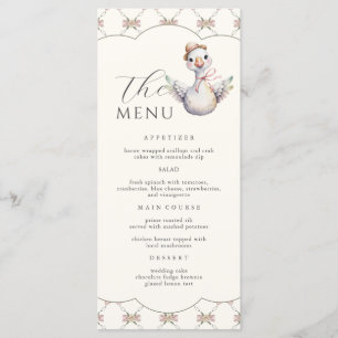  Silly Goose Preppy Bow Baby Shower Menu