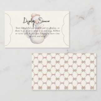 Silly Goose Preppy Bow Display Shower Enclosure Card