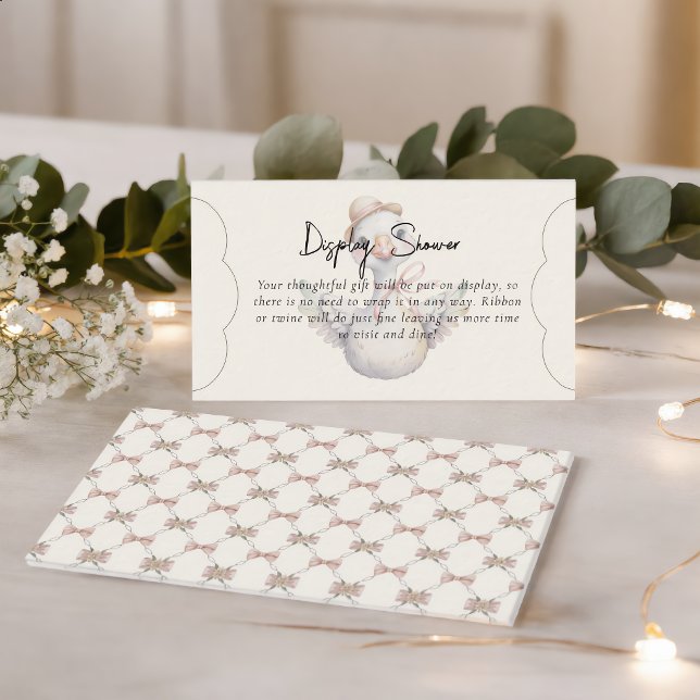 Silly Goose Preppy Bow Display Shower Enclosure Card (Creator Uploaded)