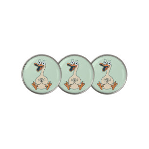 Silly Goose, Quirky, Funny Cartoon Goose Golf Ball Marker