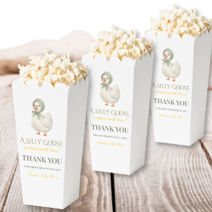Silly Goose Sage Green Gender Neutral Baby Shower Favor Boxes