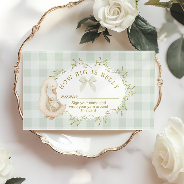 Silly Goose Sage How big is belly Enclosure Card (Creator Uploaded)