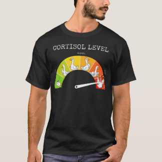 Silly Goose Stress Meter Mental Health Low T-Shirt