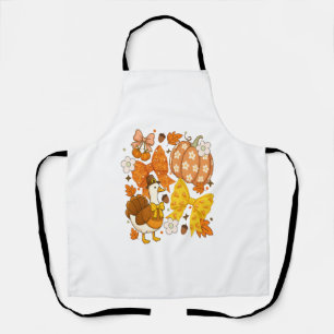 Silly Goose Thankgiving Coquette Turkey Apron