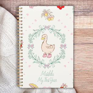 Silly Goose Theme Cute Geese Pink Custom Planner