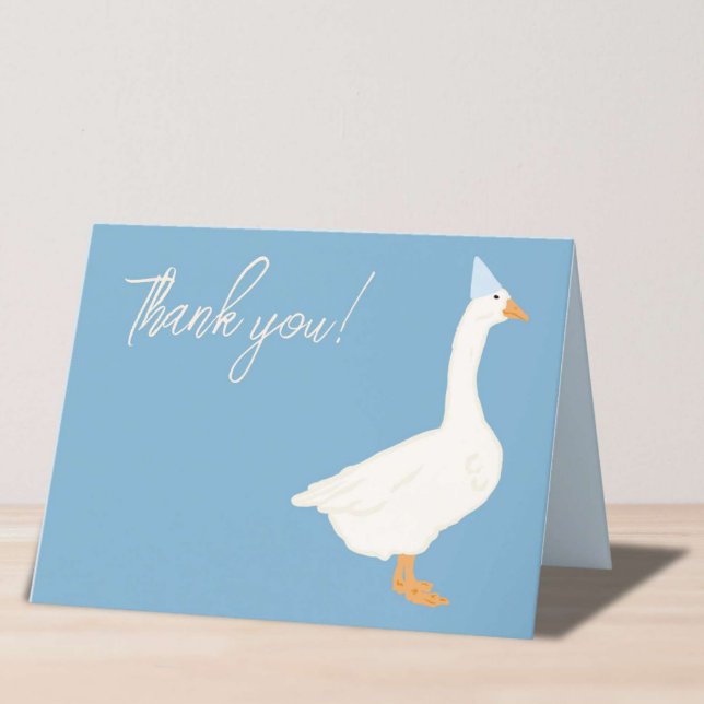 Silly Goose Theme  Letterpress Thank You Card (Creator Uploaded)