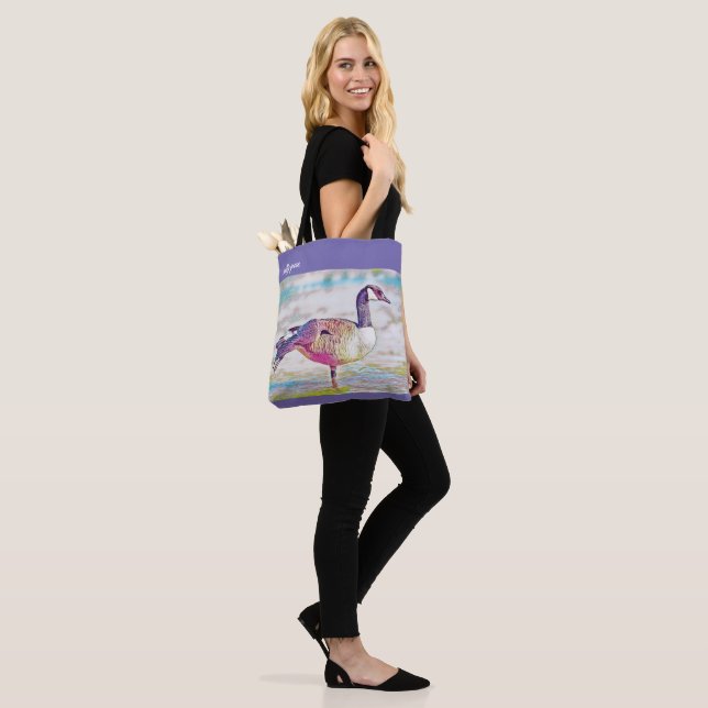 Silly Goose Tote Bag (On Model)