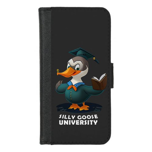 Silly Goose University Student Funny iPhone 87 Wallet Case